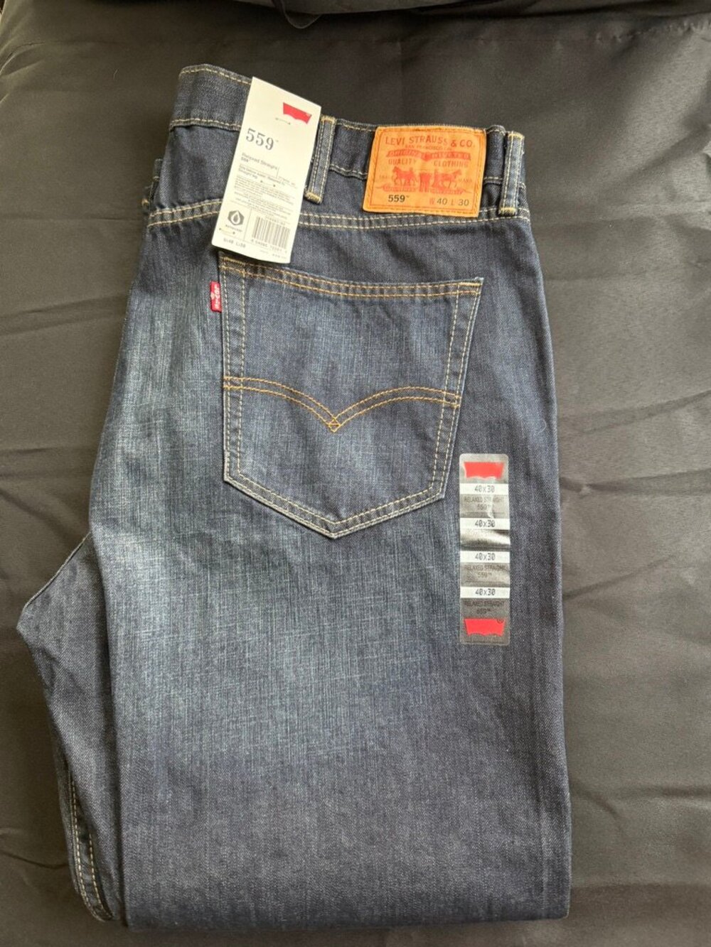 Levi's 559 Relaxed Straight Jeans 40x30 New With Tags